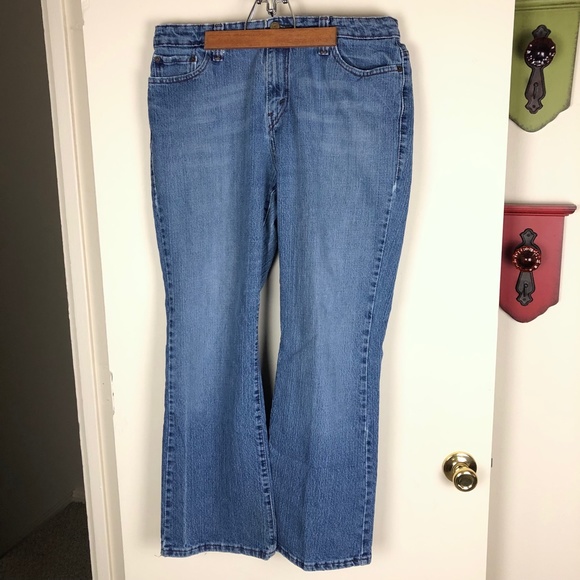 LEVI'S 515 Boot Cut Blue Jeans Size 16S (Short) - Picture 7 of 13
